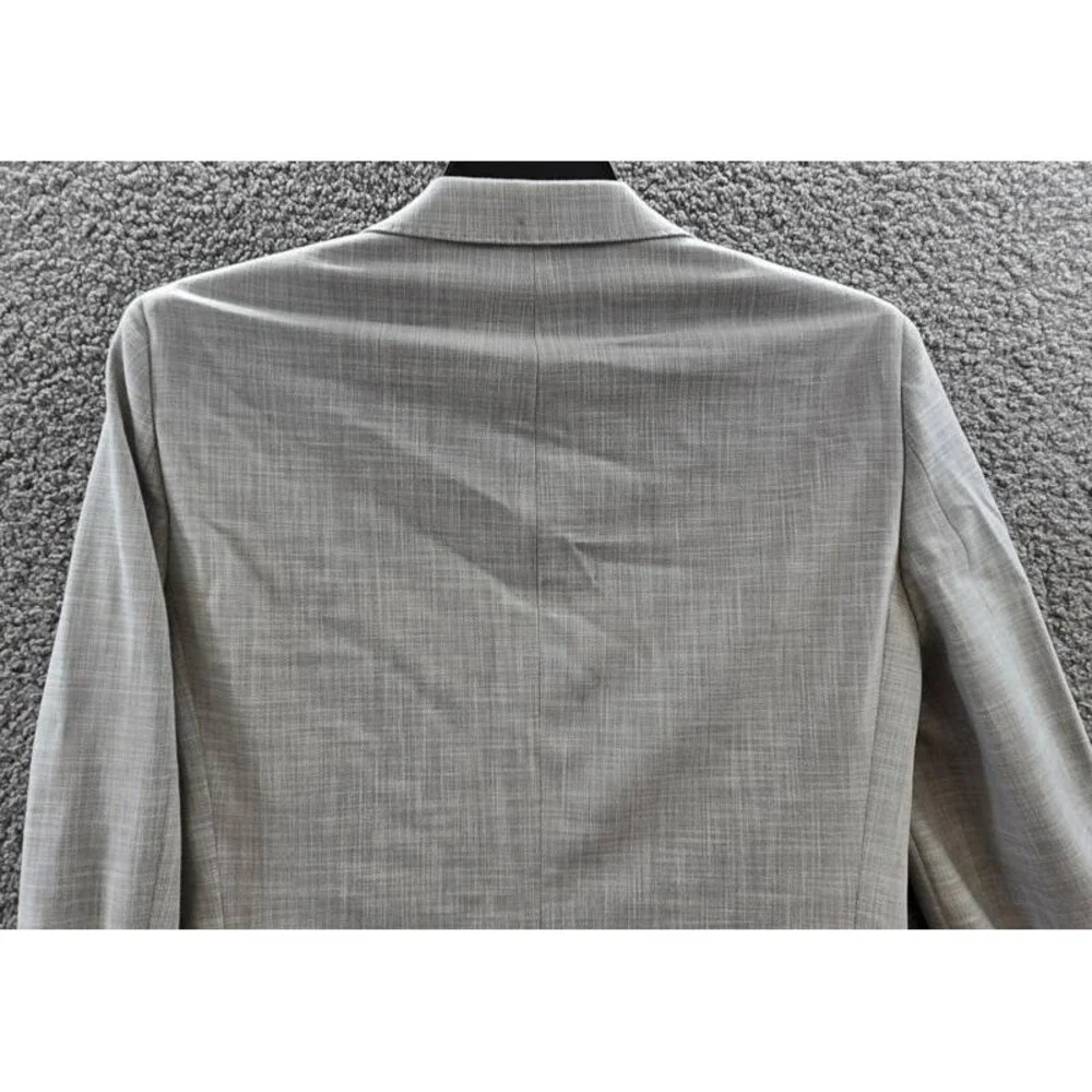 Calvin Klein Slim Fit Sport Coat Blazer Men's 38R Heather Grey Front Button